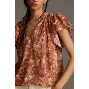 Birds Of Paradis By Trovata Clover Blouse NWT